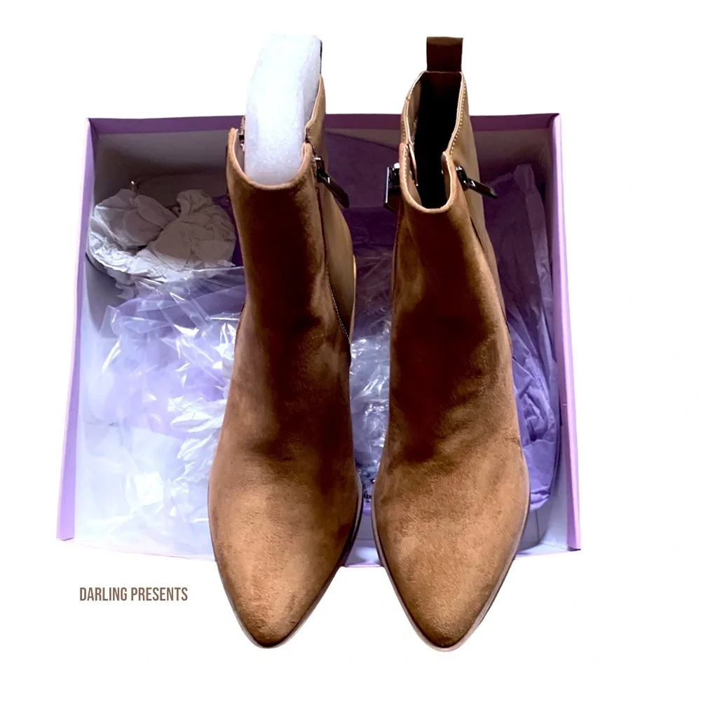 Madden Girl Winwood Ankle Boots Women Color Taupe Size 9.5